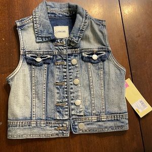 Girls size 6 denim vest